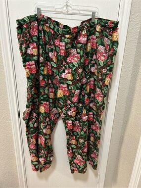 Print Fresh Christmas Pattern Pajama Pants Plus Size 5X Woman’s